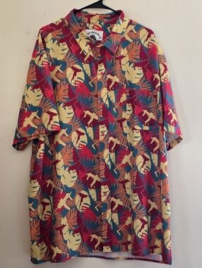 Savage Tacticians Men's 3XL Tactical Tropical Short Sleeve Button-Up Shirt